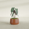 Short Hayden Small Round Fiberglass Planter - 12 in x 12 in x 7 in - Matte Terracotta - Matte Terracotta,12 in x 12 in x 7 in