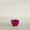 Lima Small Tapered Square Fiberglass Planter - 12 in x 12 in x 12 in - Gloss Eggplant - Gloss Eggplant,12 in x 12 in x 12 in