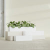 Monaco Rectangle - 26in x 7in x 7 - Matte White - Matte White,26 in x 7 in x 7 in