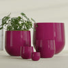 Westfield - 15in diam. x 14in - Gloss Eggplant - Gloss Eggplant,38 in diam. x 36 in H