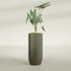 Saint Tropez Large Tall Round Fiberglass Planter - 20 in x 20 in x 43 in - Matte Bronze - Matte Bronze,20 in x 20 in x 43 in