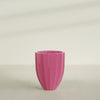 Alicante Medium Round Fiberglass Planter - 22 in x 22 in x 27 in - Gloss Pink Violet - Gloss Pink Violet,22 in x 22 in x 27 in