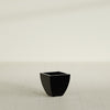 Lima Small Tapered Square Fiberglass Planter - 12 in x 12 in x 12 in - Gloss Black - Gloss Black,12 in x 12 in x 12 in
