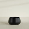 Short Hayden Small Round Fiberglass Planter - 16 in x 16 in x 8 in - Matte Black - Matte Black,16 in x 16 in x 8 in