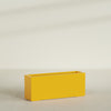 Tolga Extra Large Long Rectangle Fiberglass Planter - 60 in x 16 in x 24 in - Gloss Saffron - Gloss Saffron,60 in x 16 in x 24 in