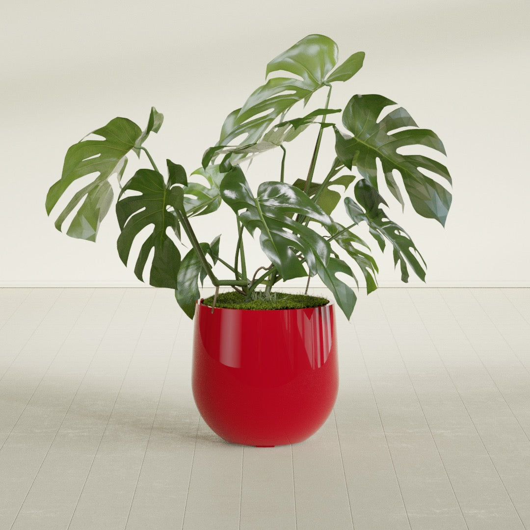 Westfield - 19in diam. x 18in - Gloss Red - Gloss Red,19 in diam. x 18 in H