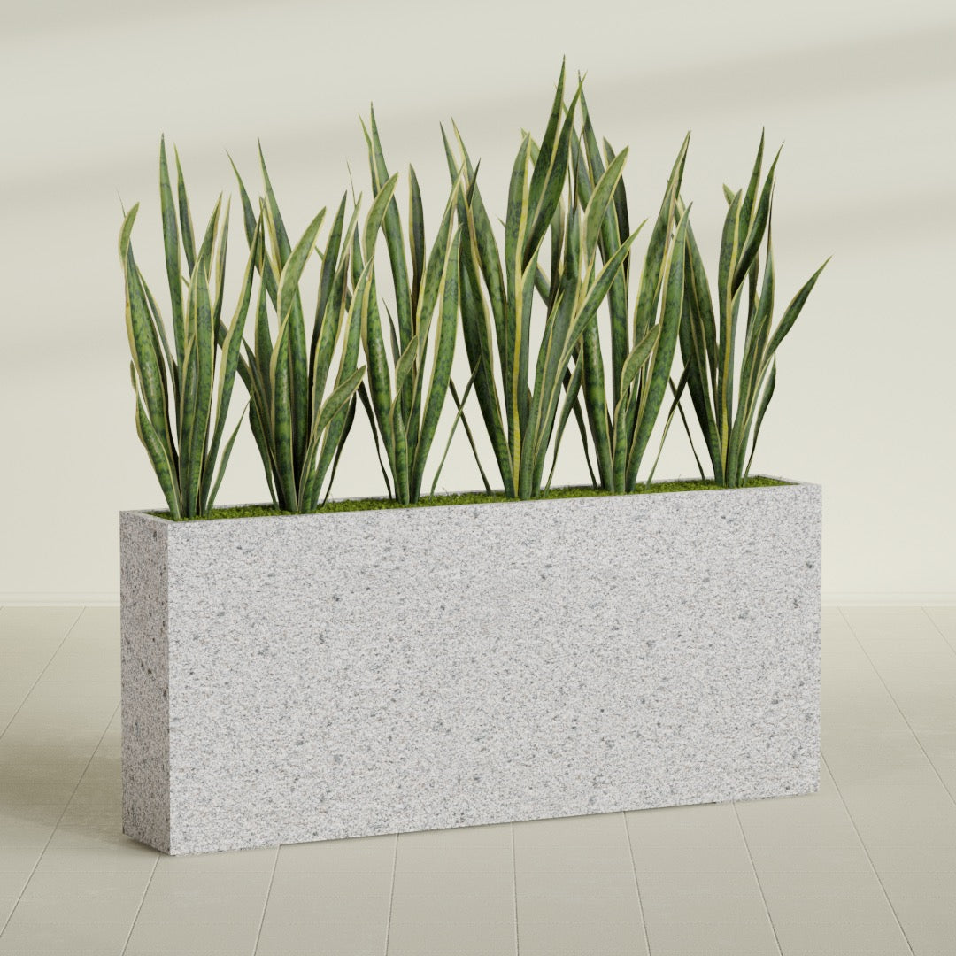 12"-Wide Rectangle - 72in x 12in x 32in - StoneLight - Greystone - StoneLight - Greystone,72 in x 12 in x 32 in