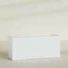 Brisbane Extra Large Long Rectangle Fiberglass Planter - 72 in x 24 in x 32 in - Gloss White - Gloss White,72 in x 24 in x 32 in