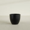Wannsee Large Round Fiberglass Planter - 33 in x 33 in x 29 in - Matte Black - Matte Black,33 in x 33 in x 29 in