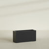Miami Large Narrow Rectangle Fiberglass Planter - 36 in x 12 in x 18 in - Matte Black - Matte Black,36 in x 12 in x 18 in