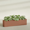Miami Extra Large Narrow Rectangle Fiberglass Planter - 72 in x 12 in x 18 in - Matte Terracotta - Matte Terracotta,72 in x 12 in x 18 in