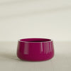 Short Hayden Medium Round Fiberglass Planter - 20 in x 20 in x 10 in - Gloss Eggplant - Gloss Eggplant,20 in x 20 in x 10 in