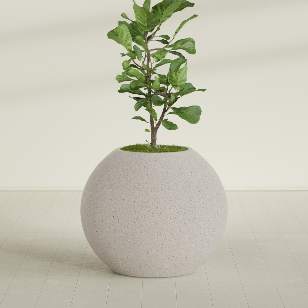 Globe - 36in diam. x 31in - StoneLight - Pearlstone - StoneLight - Pearlstone,36 in x 36 in x 30 in