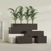 Torino Extra Large Wide Rectangle Fiberglass Planter - 72 in x 24 in x 18 in - Matte Brown - Matte Brown,72 in x 24 in x 18 in