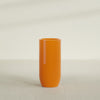 Saint Tropez Large Tall Round Fiberglass Planter - 20 in x 20 in x 43 in - Gloss Tangerine - Gloss Tangerine,20 in x 20 in x 43 in