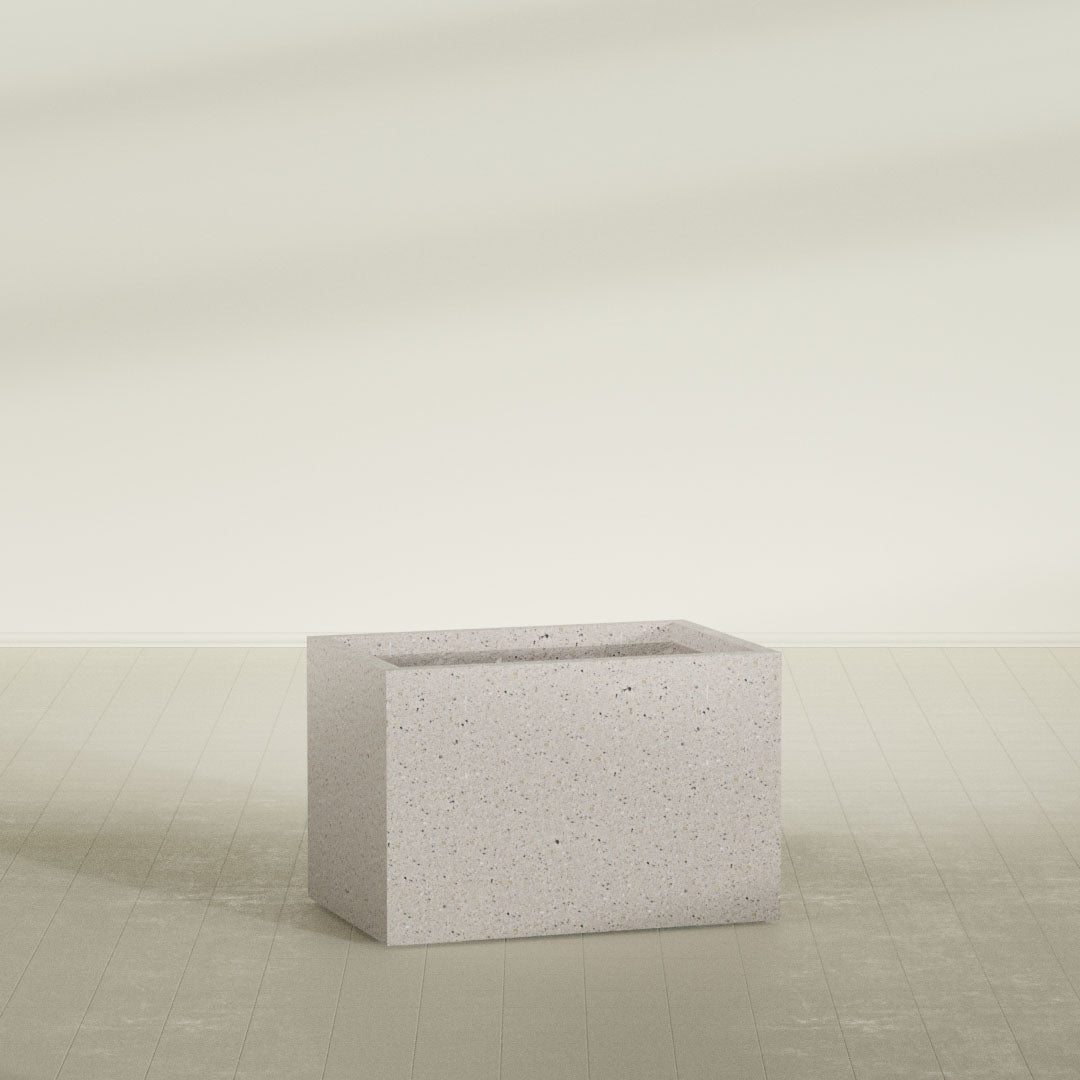ProTone Fiberglass Premium Finish Large Rectangle Planter - 36 in x 24 in x 24 in - StoneLight - Greystone - StoneLight - Greystone,36 in x 24 in x 24 in