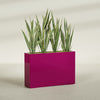 Delray Extra Large Long Rectangle Fiberglass Planter - 48 in x 12 in x 32 in - Gloss Eggplant - Gloss Eggplant,48 in x 12 in x 32 in