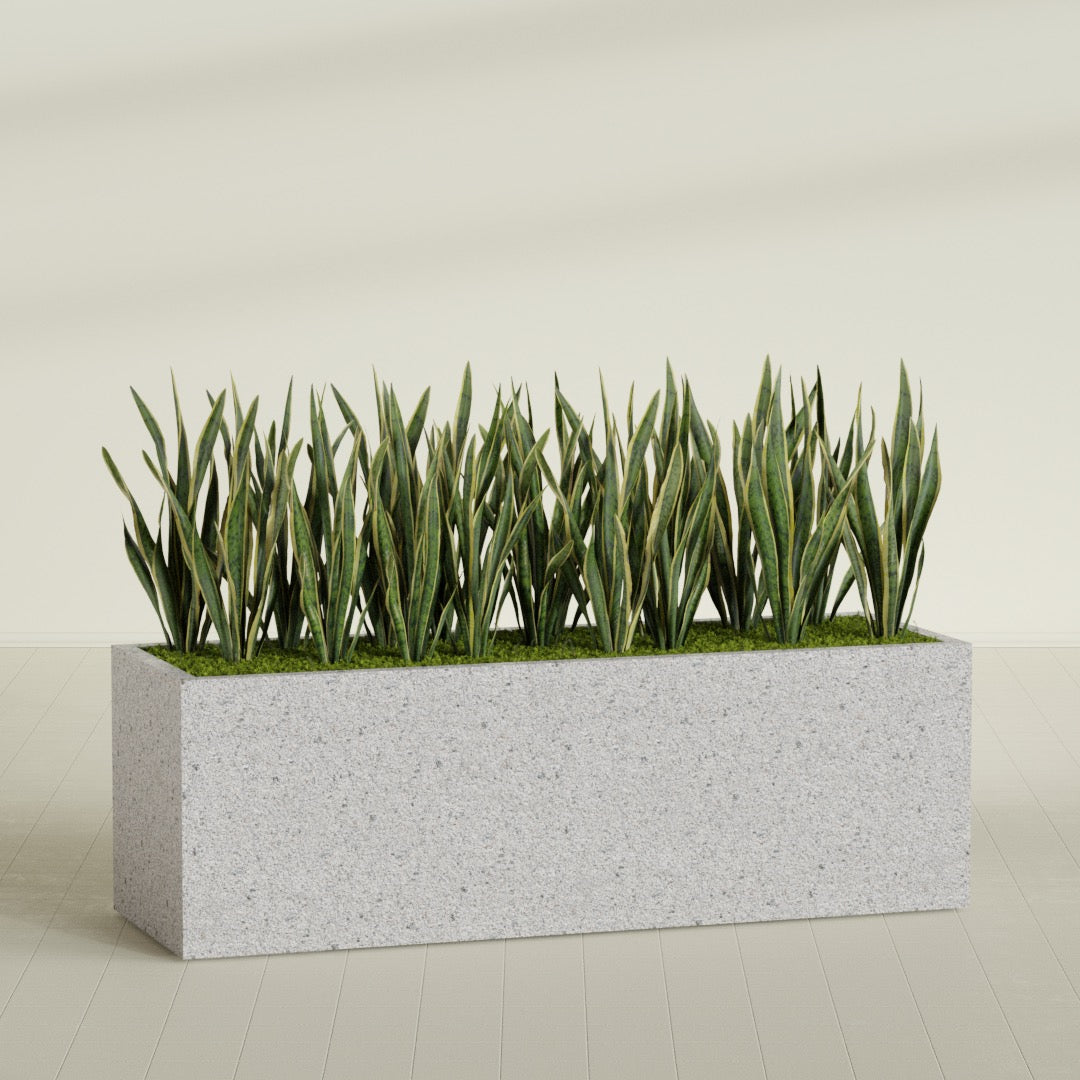 24"-Wide Rectangle - 72in x 24in x 24in - StoneLight - Greystone - StoneLight - Greystone,72 in x 24 in x 24 in