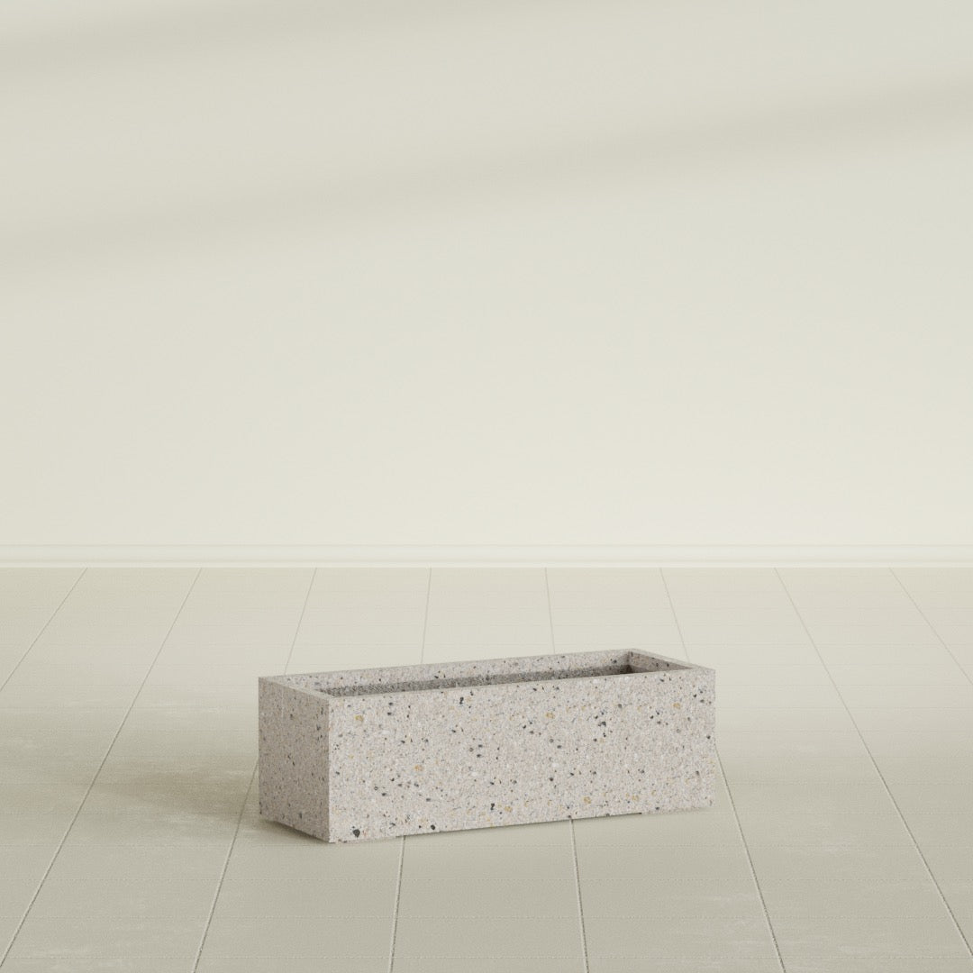 14"-Wide Rectangle - 36in x 14in x 12in - StoneLight - Greystone - StoneLight - Greystone,36 in x 14 in x 12 in