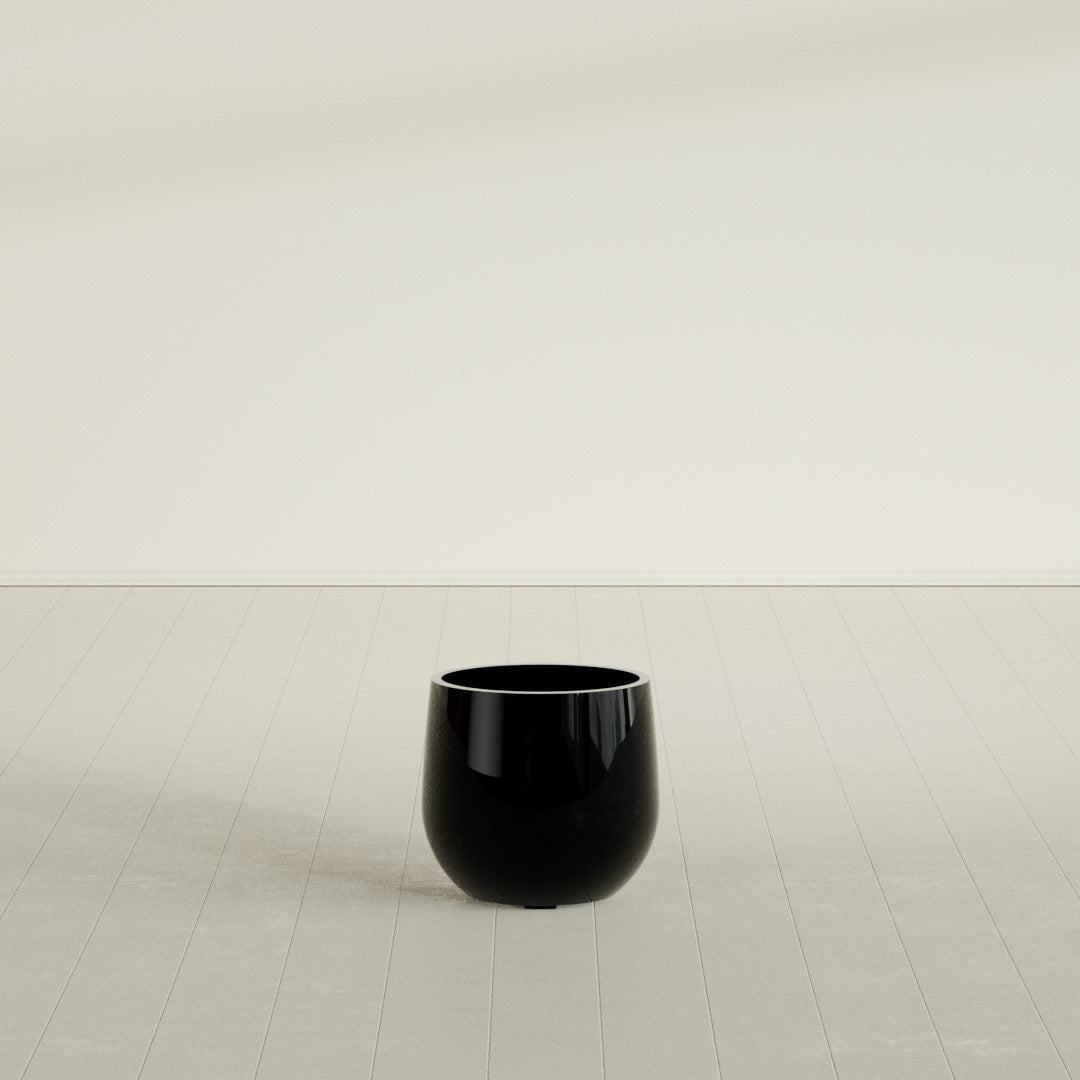 Westfield - 15in diam. x 14in - Gloss Black - Gloss Black,15 in diam. x 14 in H