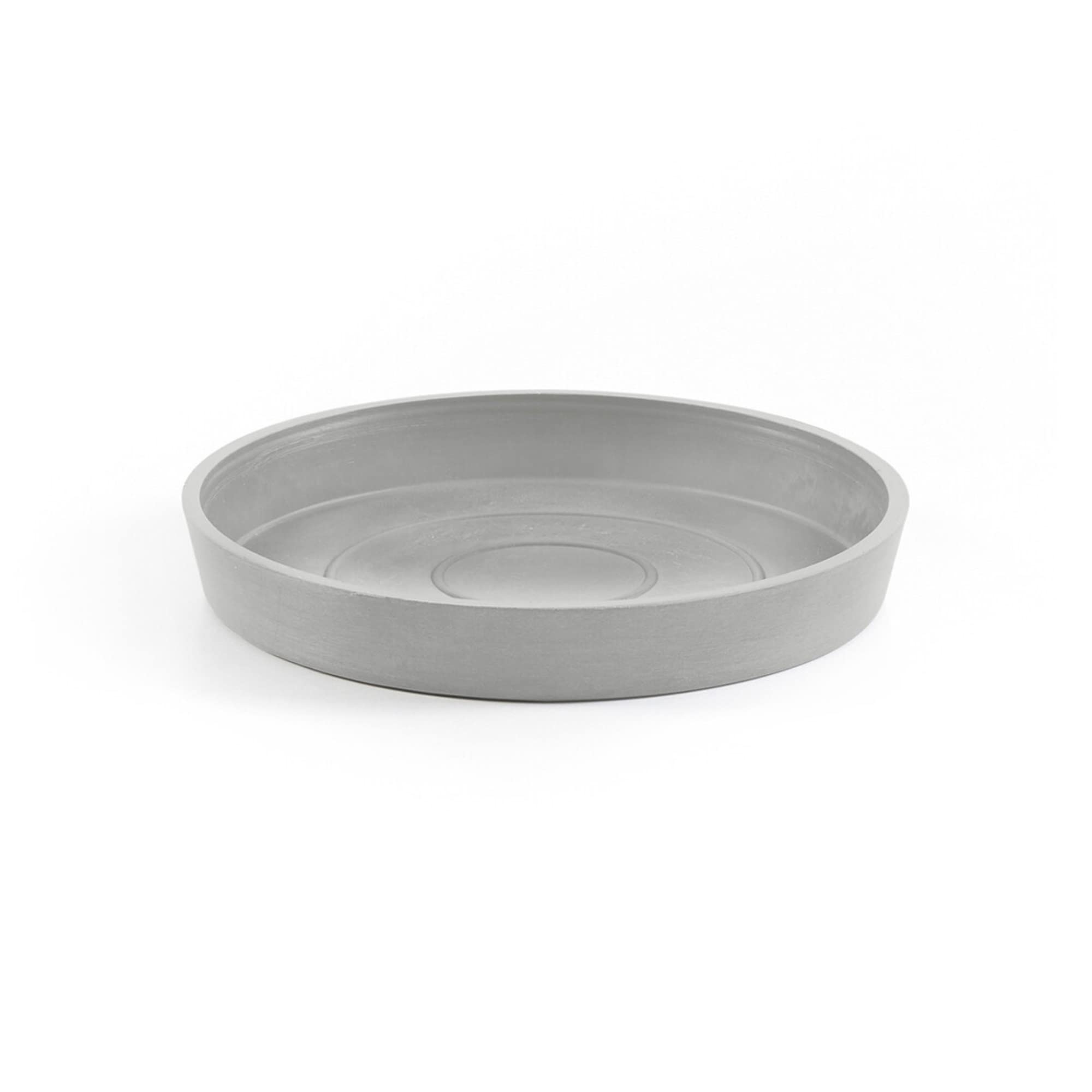 Small Round Saucer - 7 in x 7 in x 1 in - White Grey - White Grey,7 in x 7 in x 1 in