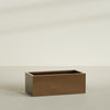 Torino Extra Large Wide Rectangle Fiberglass Planter - 48 in x 24 in x 18 in - Metallic Bronze - Metallic Bronze,48 in x 24 in x 18 in