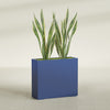 Perth Extra Large Long Rectangle Fiberglass Planter - 48 in x 16 in x 42 in - Matte Cobalt Blue - Matte Cobalt Blue,48 in x 16 in x 42 in