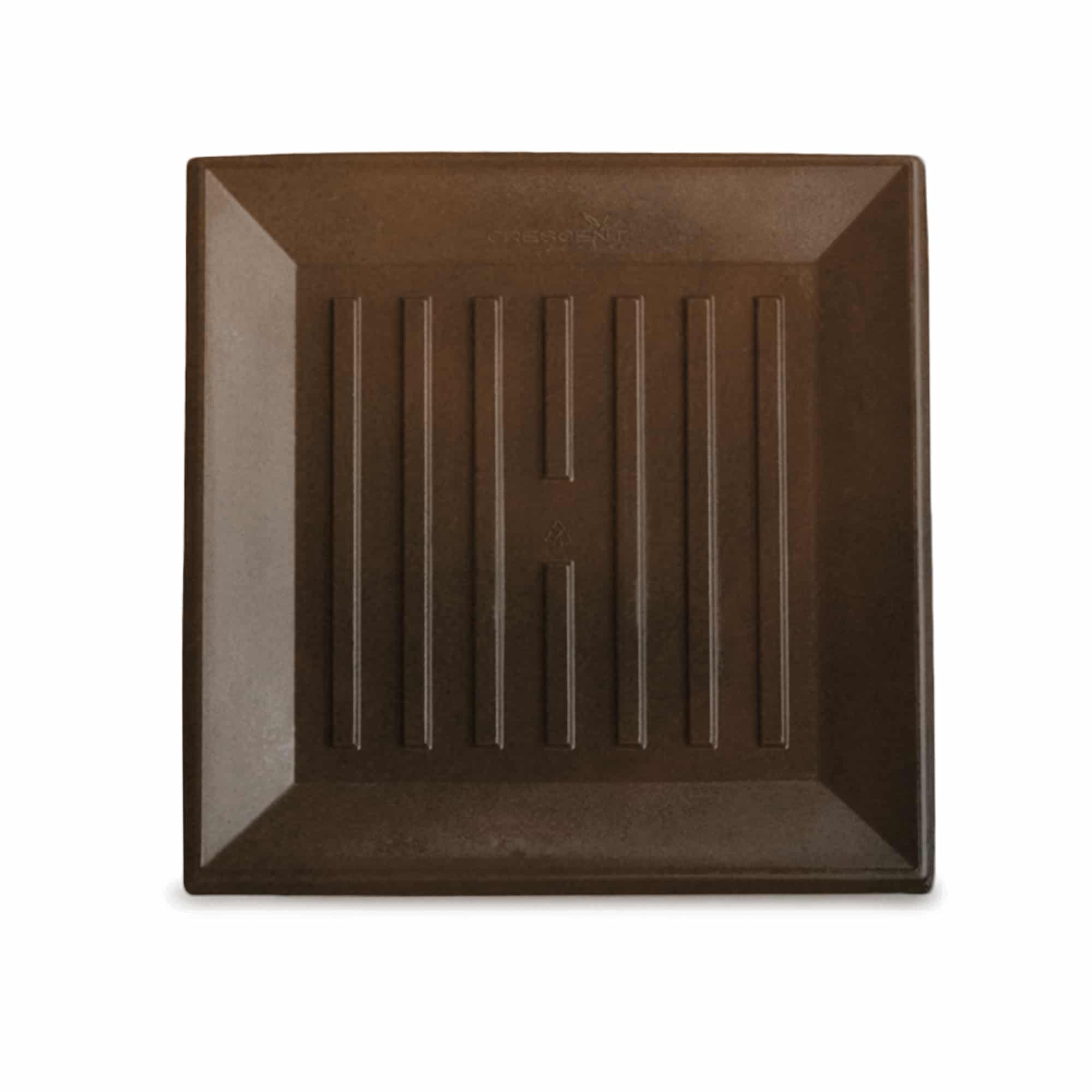 Square Saucer - 14in - Rust - Rust,14in