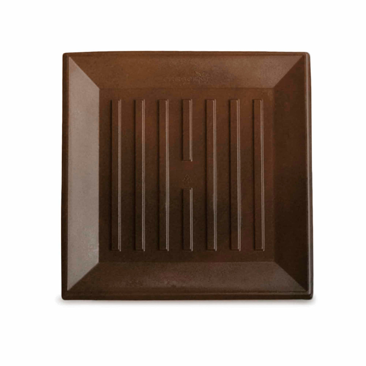 Square Universal Saucer - 14.5in Ext., 11.2in Int. - Rust - Rust,14.5" Ext. (11.2" Int.)