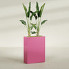 Amesbury Large Narrow Rectangle Fiberglass Planter - 24 in x 10 in x 32 in - Gloss Pink Violet - Gloss Pink Violet,24 in x 10 in x 32 in