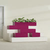 Antwerp Extra Large Long Rectangle Fiberglass Planter - 48 in x 24 in x 12 in - Gloss Eggplant - Gloss Eggplant,48 in x 24 in x 12 in