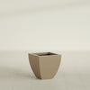 Lima Small Tapered Square Fiberglass Planter - 16 in x 16 in x 16 in - Metallic Gold - Metallic Gold,16 in x 16 in x 16 in