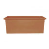 Curbside Extra Large Rectangular Plastic Planter - 36.3 in x 15.3 in x 13.8 in - Terracotta - Terracotta,36.3 in x 15.3 in x 13.8 in