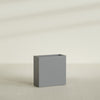 Milano Medium Narrow Rectangle Fiberglass Planter - 24 in x 10 in x 24 in - Metallic Gunmetal - Metallic Gunmetal,24 in x 10 in x 24 in
