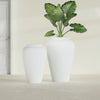 Bara Jar Large Round Fiberglass Planter - 20 in x 20 in x 31 in - Matte White - Matte White,20 in x 20 in x 32 in