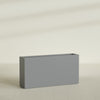 Milano Extra Large Narrow Rectangle Fiberglass Planter - 48 in x 10 in x 24 in - Metallic Gunmetal - Metallic Gunmetal,48 in x 10 in x 24 in