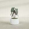 Short Hayden Small Round Fiberglass Planter - 12 in x 12 in x 7 in - Matte White - Matte White,12 in x 12 in x 7 in