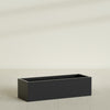 Reade Small Tabletop Rectangle Fiberglass Planter - 18 in x 6.5 in x 5 in - Matte Black - Matte Black,18.5 in x 6.5 in x 5 in