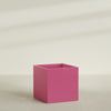 Montroy Extra Large Cube Square Fiberglass Planter - 48 in x 48 in x 48 in - Gloss Pink Violet - Gloss Pink Violet,48 in x 48 in x 48 in