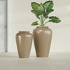 Bara Jar Large Round Fiberglass Planter - 20 in x 20 in x 31 in - Metallic Gold - Metallic Gold,20 in x 20 in x 32 in