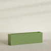 Miami Extra Large Narrow Rectangle Fiberglass Planter - 60 in x 12 in x 18 in - Satin Green - Satin Green,60 in x 12 in x 18 in