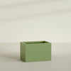 Granada Large Rectangle Fiberglass Planter - 36 in x 24 in x 24 in - Satin Green - Satin Green,36 in x 24 in x 24 in