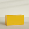 Brisbane Extra Large Long Rectangle Fiberglass Planter - 60 in x 24 in x 32 in - Gloss Saffron - Gloss Saffron,60 in x 24 in x 32 in