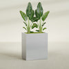 Darwin Large Rectangle Fiberglass Planter - 36 in x 24 in x 42 in - Metallic Silver - Metallic Silver,36 in x 24 in x 42 in