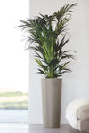 Amsterdam Mid High Medium Tall Round Planter - 13.5 in x 13.5 in x 26 in - Taupe - Taupe,13.5 in x 13.5 in x 26 in,Planter Only