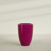 Brannan Large Round Fiberglass Planter - 30 in x 30 in x 41 in - Gloss Eggplant - Gloss Eggplant,30 in x 30 in x 41 in