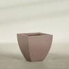 ProTone Fiberglass Premium Finish Large Tapered Square Square Planter - 30 in x 30 in x 30 in - StoneLight - Sunstone - StoneLight - Sunstone,30 in x 30 in x 30 in