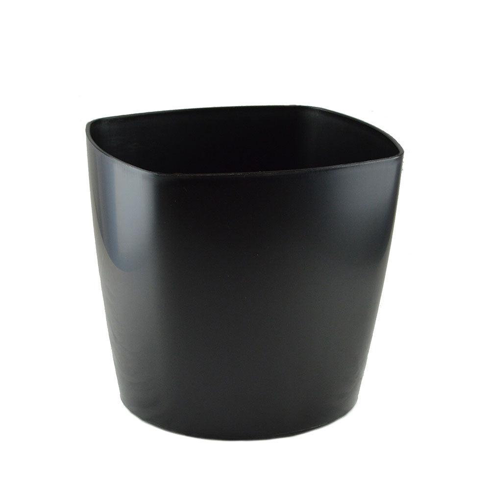 Hancock Small Square Plastic Planter - 7.5 in x 7.5 in x 7 in - Black - Black,7.5 in x 7.5 in x 7 in - Black,7.5 in x 7.5 in x 7 in