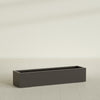 Cuba Extra Large Long Rectangle Fiberglass Planter - 60 in x 14 in x 12 in - Matte Brown - Matte Brown,60 in x 14 in x 12 in