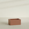 Torino Large Wide Rectangle Fiberglass Planter - 36 in x 24 in x 18 in - Matte Terracotta - Matte Terracotta,36 in x 24 in x 18 in